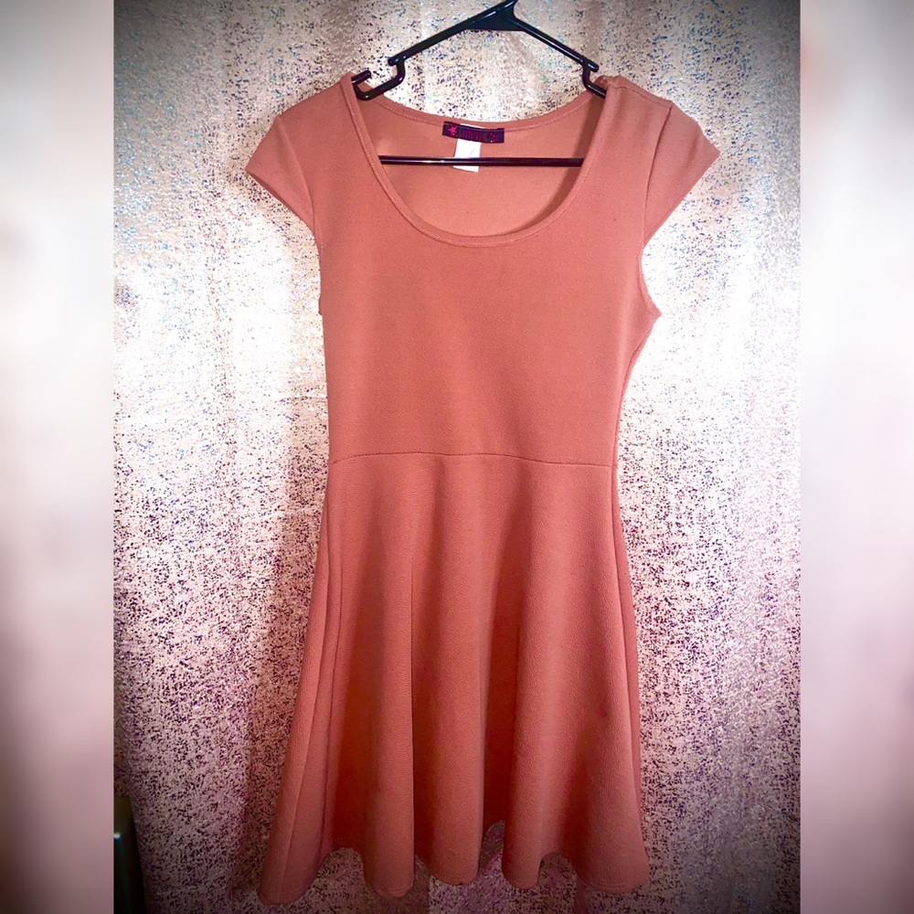 Blush Pink Skater Dress